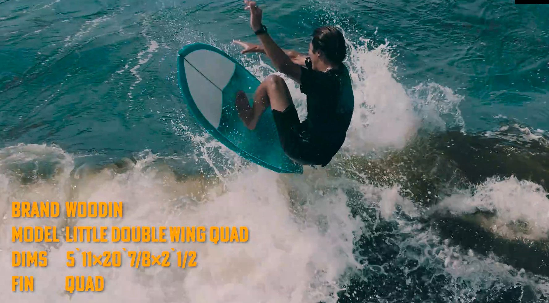 WOODIN –LITTLE DOUBLE WING QUAD 5'11″ RIDE BY NOA ISHII